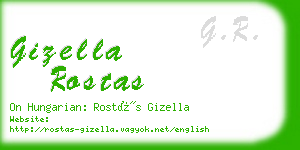 gizella rostas business card